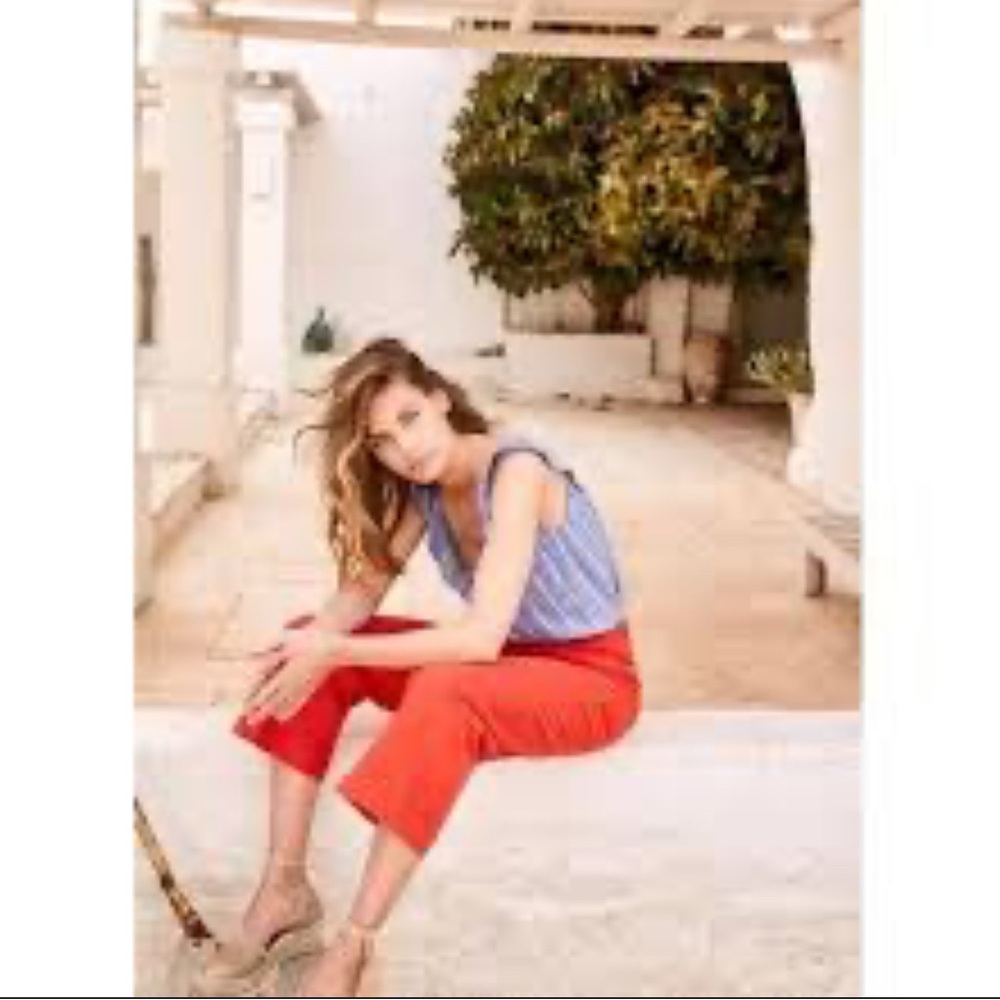 Sezanne Orange Cropped Pants